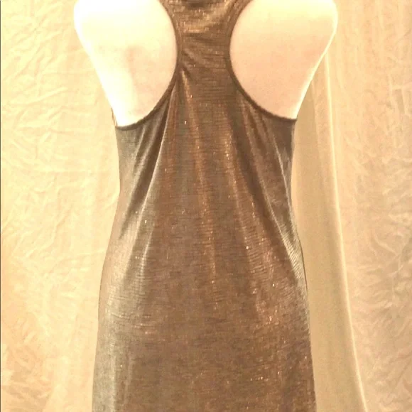 GOLD RACERBACK MINI DRESS - Picture 4 of 5